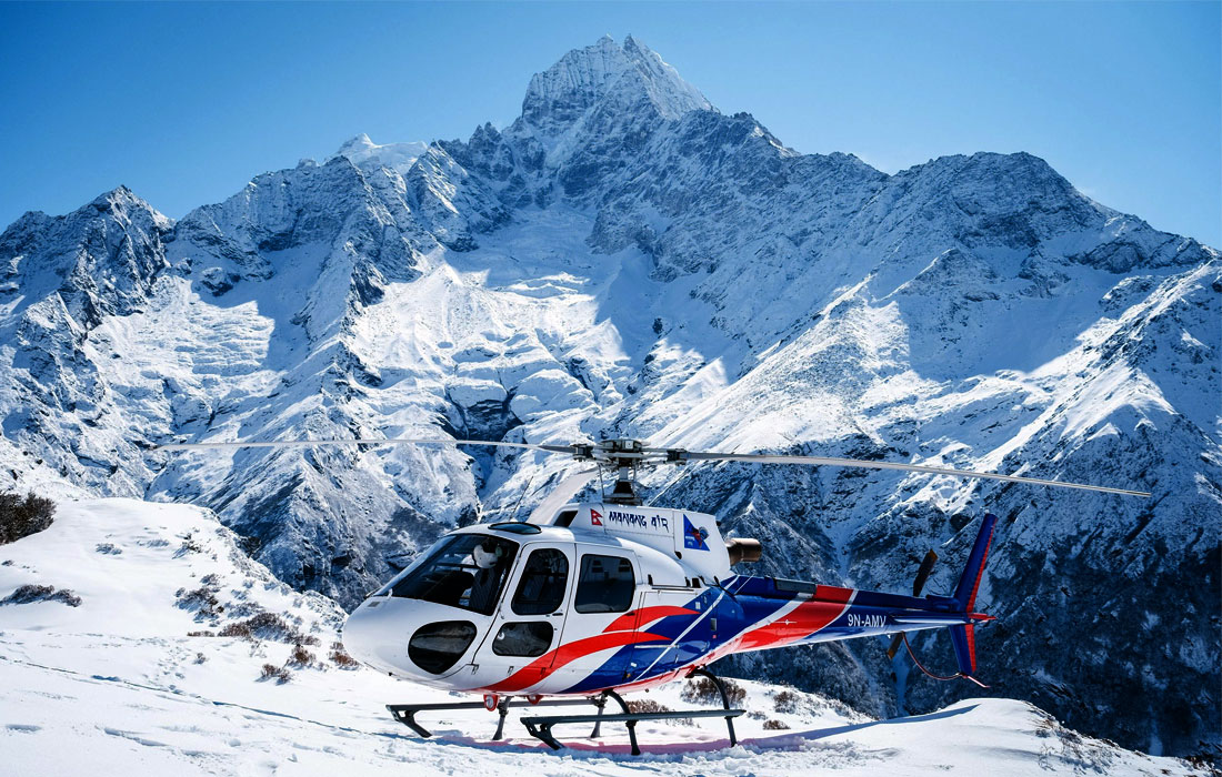 Lukla To Thagnak Mera Side Helicopter Ride