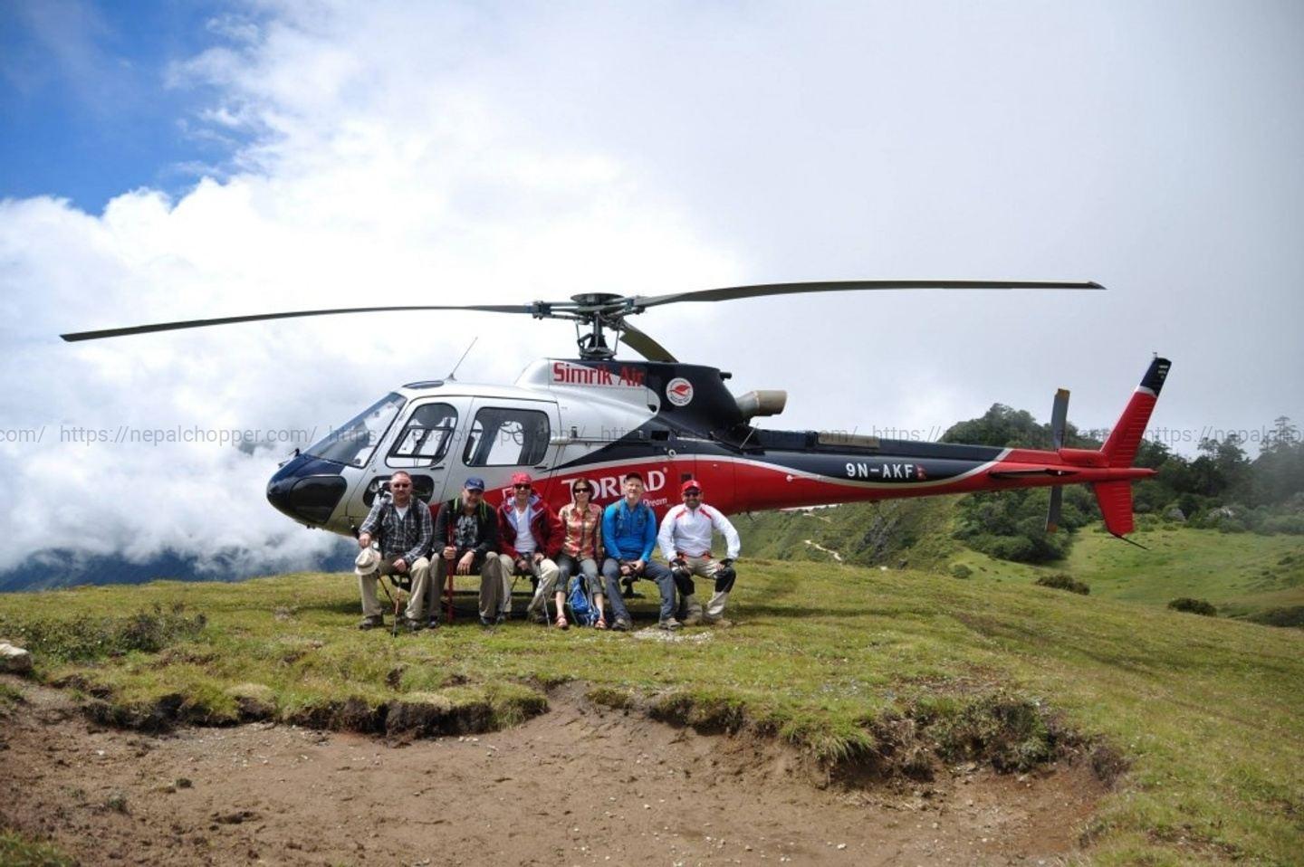 Gorak Shep to Lukla with Helicopter Drop